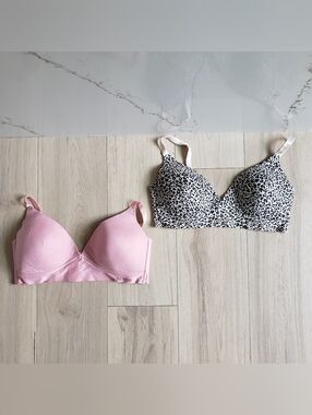 Kensie Women's Pink Wireless Molded Cup Bra - Soft Support